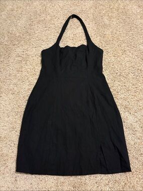 ASOS Black One-Shoulder Halter Dress Brand New